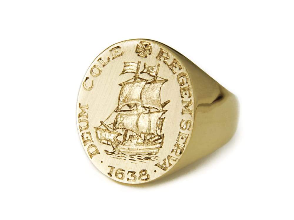 Signet Rings | Custom Family Crest Ring | Antique Production | Premium Quality | Hand Engraving | Sterling and Burke | Washington DC-Signet Ring-Sterling-and-Burke