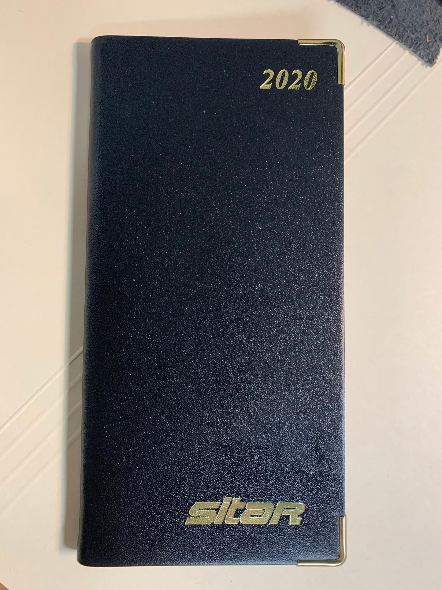 Sitar Personalization | Company Logo | Sample Stamping on Leather | Gold Stamp and Blind Embossing