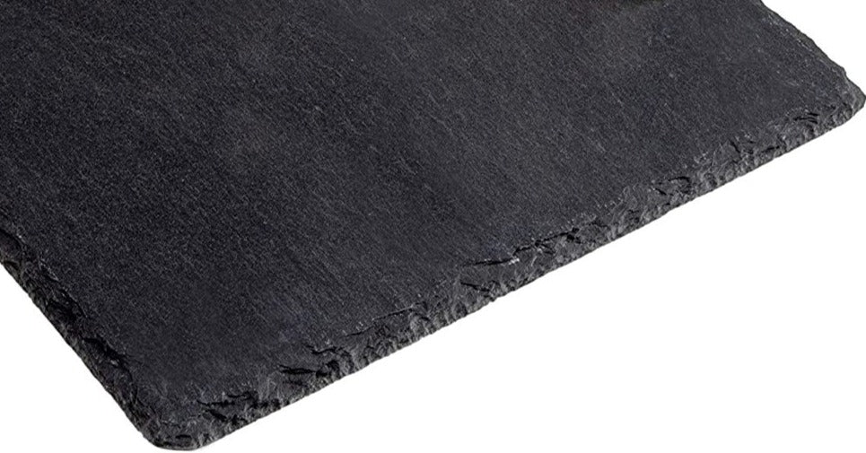 Natural Slate Tray, Slate Cutting Board, Slate Base | Engraved, Etched, Sand Blasting Logo and Message | 7.75 by 11.5 Inches
