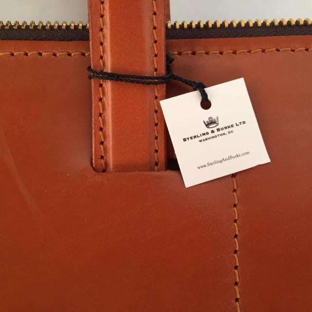 Zip Around Document Case, BESPOKE | Zipper Under Arm Briefcase | Retractable Handles | English Bridle Leather | Sterling and Burke-Document Case-Sterling-and-Burke