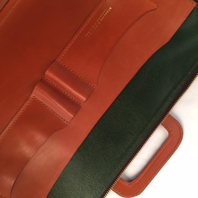 Zip Around Document Case, BESPOKE | Zipper Under Arm Briefcase | Retractable Handles | English Bridle Leather | Sterling and Burke-Document Case-Sterling-and-Burke