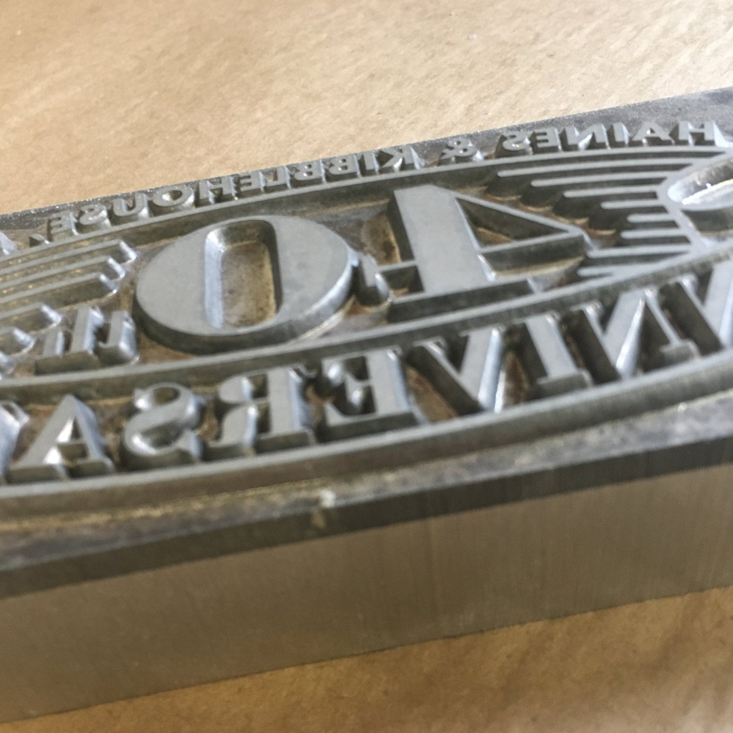 "" Production of Magnesium Die $150 | Company Logo and Crest | Stamping on Leather-Sterling-and-Burke