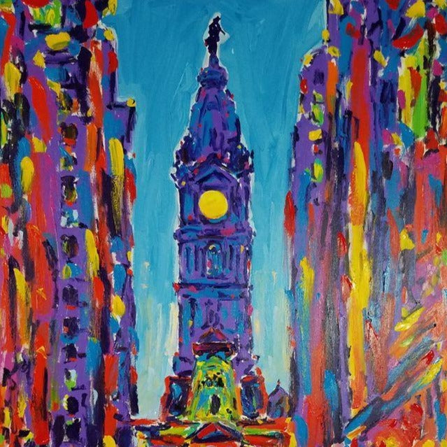 Stango Gallery: City at Night | Night Time Skyline - Paris, France | Gallery at Studio Burke, Washington, DC