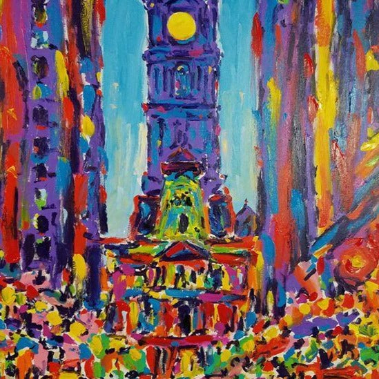 Stango Gallery: City at Night | Night Time Skyline - Paris, France | Gallery at Studio Burke, Washington, DC