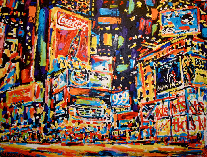 Stango Gallery: City at Night | Times Square | My Name in Lights - New York City | Gallery at Studio Burke, Washington, DC