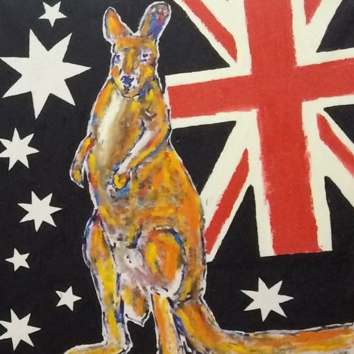 Stango Gallery: My Country Flag: Australia | Australia and the Kangaroo | Gallery at Studio Burke, Washington, DC