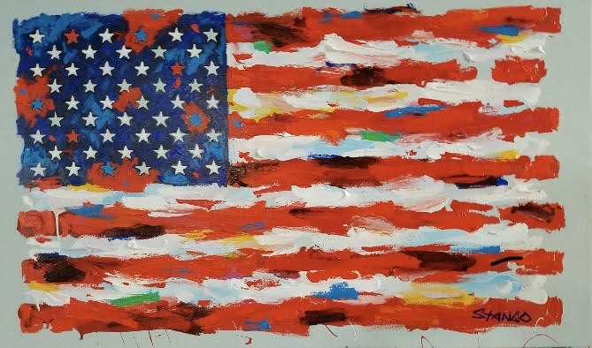 John Stango | American Flag II I Painting | USA Patriotic Artist