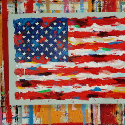 John Stango | American Flag II I Painting | USA Patriotic Artist