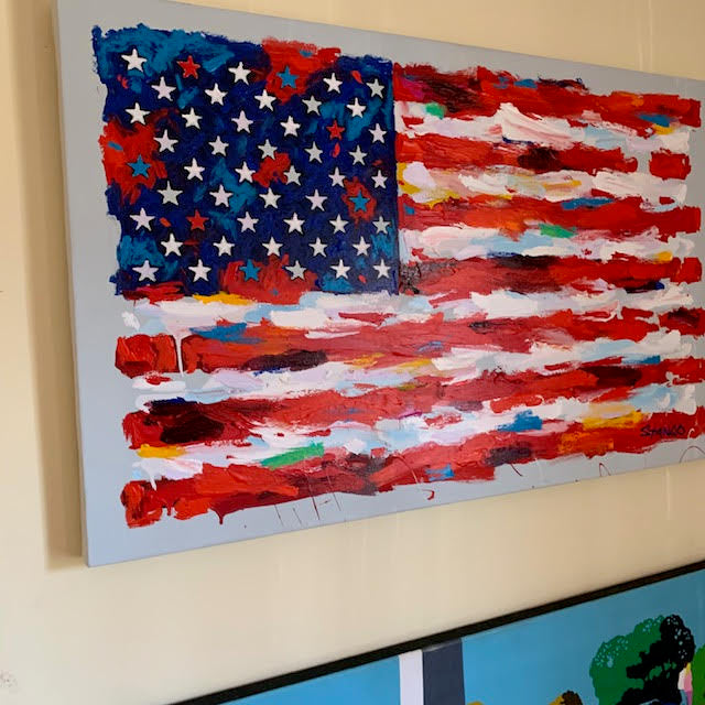 John Stango | American Flag II I Painting | USA Patriotic Artist