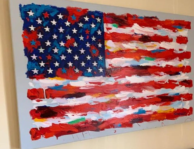 John Stango | American Flag I I Painting | USA Patriotic Artist
