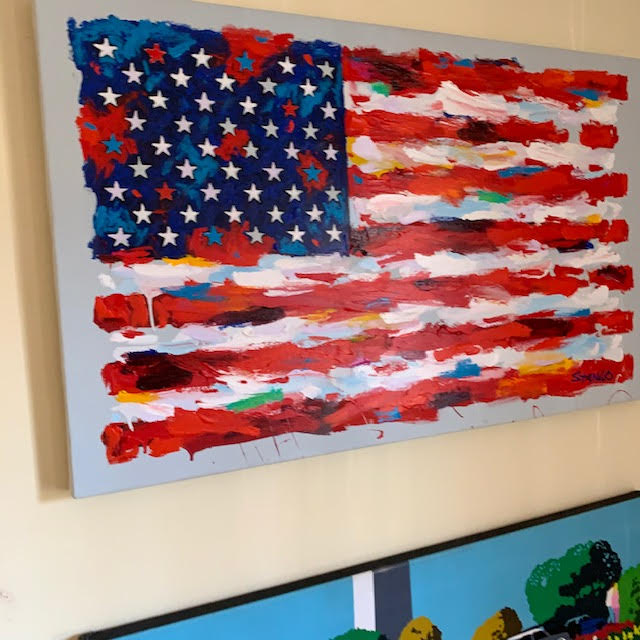 John Stango | American Flag II I Painting | USA Patriotic Artist