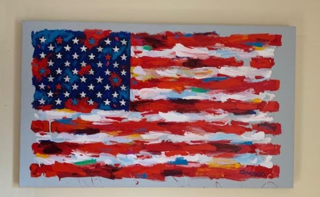 John Stango | American Flag I I Painting | USA Patriotic Artist