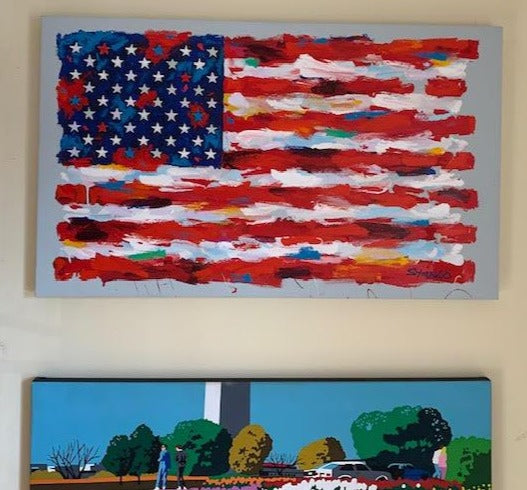John Stango | American Flag I I Painting | USA Patriotic Artist