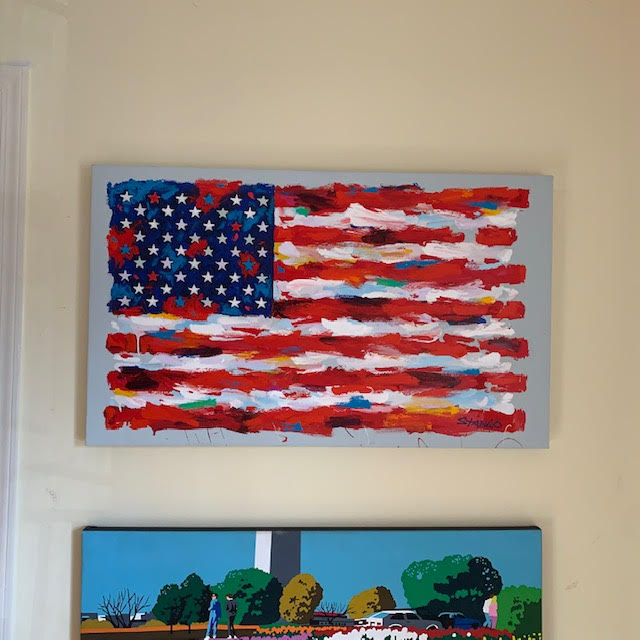 John Stango | American Flag II I Painting | USA Patriotic Artist