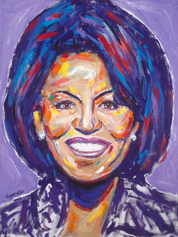 Stango Gallery: The American First Lady: Michelle Obama | Purple Michelle | Gallery at Studio Burke, Washington, DC