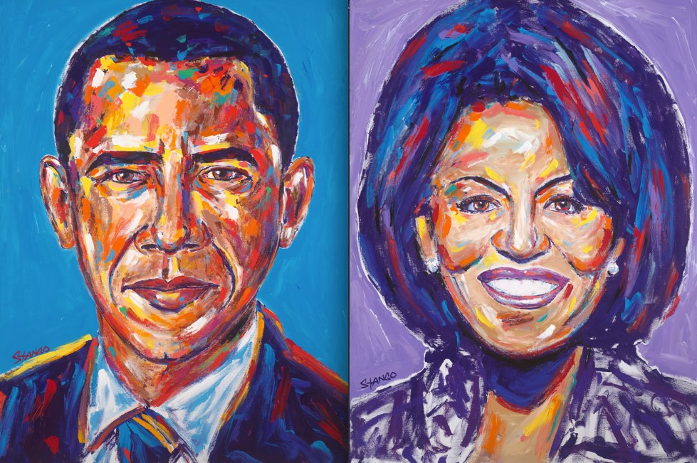 Stango Gallery: The American First Lady: Michelle Obama | Purple Michelle | Gallery at Studio Burke, Washington, DC
