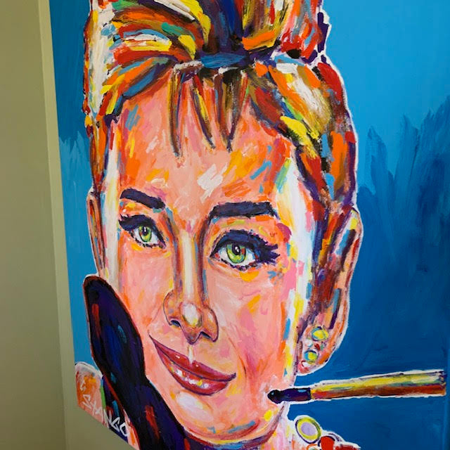 Painting by John Stango | American Icon Audrey III | USA Patriotic Artist | Washington, DC |