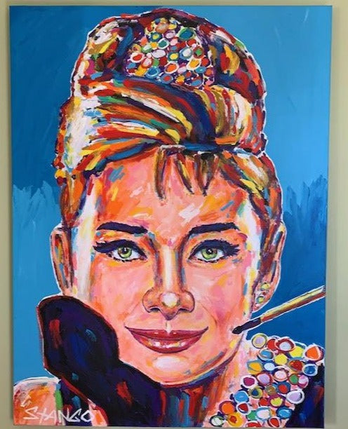Painting by John Stango | American Icon Audrey III | USA Patriotic Artist | Washington, DC |