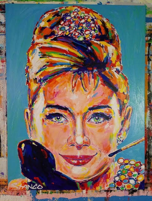 Painting by John Stango | American Icon Audrey III | USA Patriotic Artist | Washington, DC |
