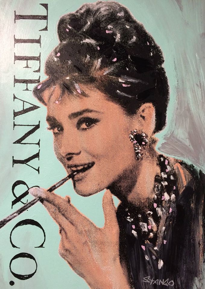Stango Gallery: An American Icon: Audrey Hepburn | Grey Audrey Hepburn and Tiffany and Co. 1837 | Gallery at Studio Burke, Washington, DC