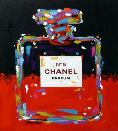 Stango Gallery: Chanel | Chanel No.5 Parfum | Red Chanel Bottle Pop Art | Gallery at Studio Burke, Washington, DC