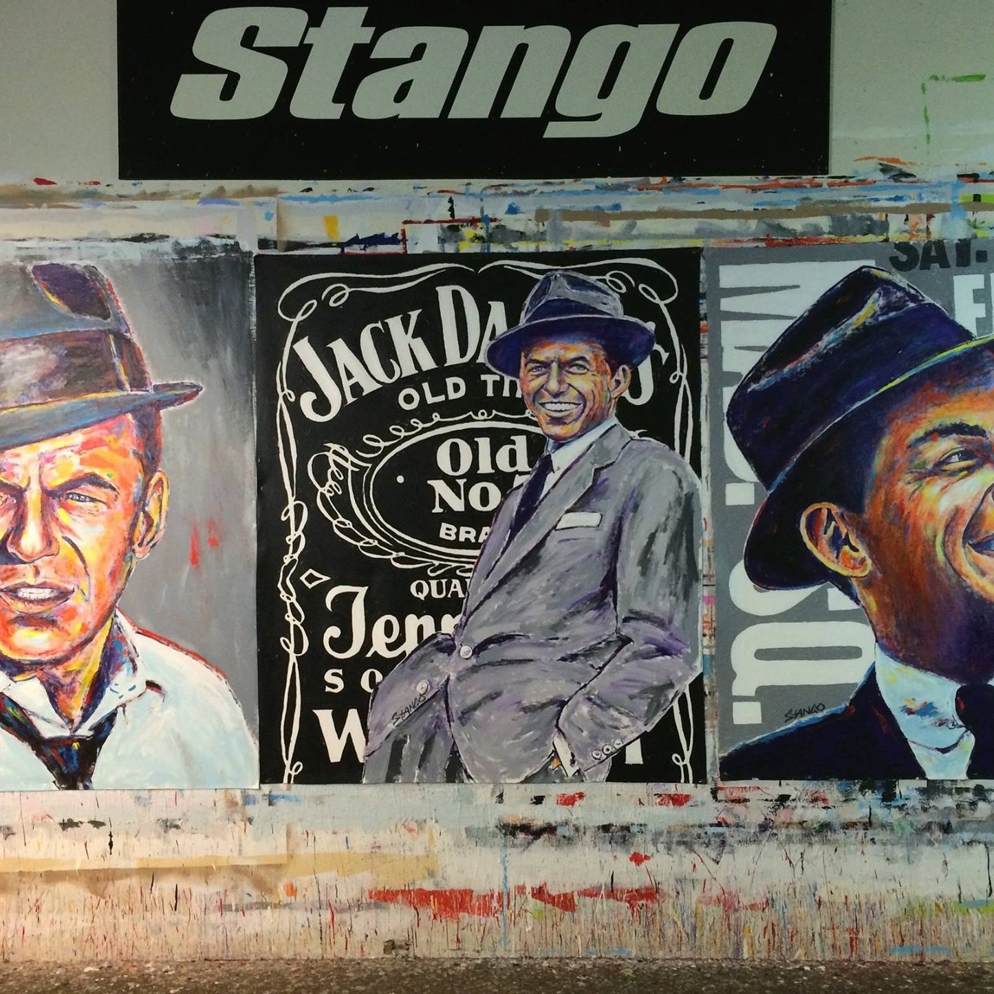 Stango Gallery: Iconic Frank | Frank Sinatra with Hat Pop Art | Gallery at Studio Burke, Washington, DC