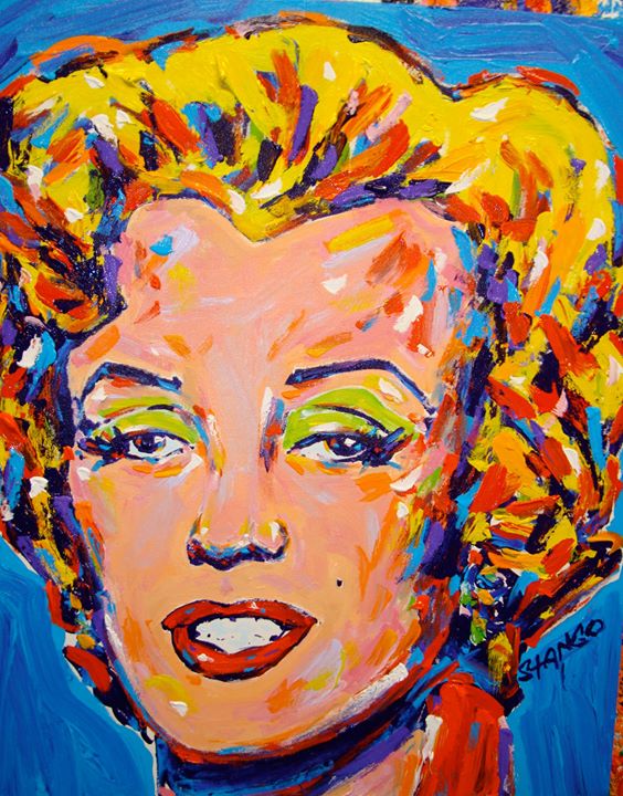 Stango Gallery: Iconic Marilyn | Blue Marilyn Monroe Pop Art | Gallery at Studio Burke, Washington, DC