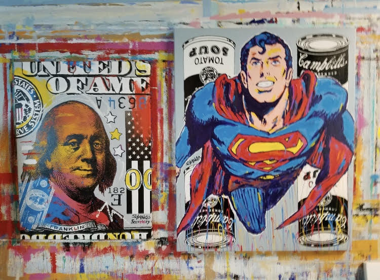 Painting by John Stango | Ben Franklin American Money, Money, Money | USA Patriotic Artist | Washington, DC | Artist John Stango