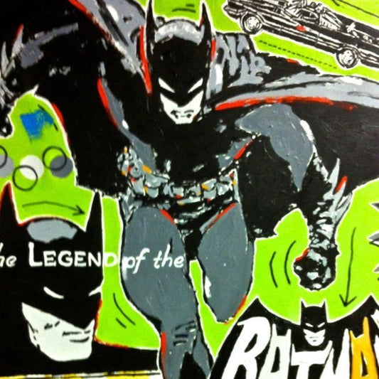 Stango Gallery: American Super Hero: Batman | Lime Green Batman the Legend | Gallery at Studio Burke, Washington, DC