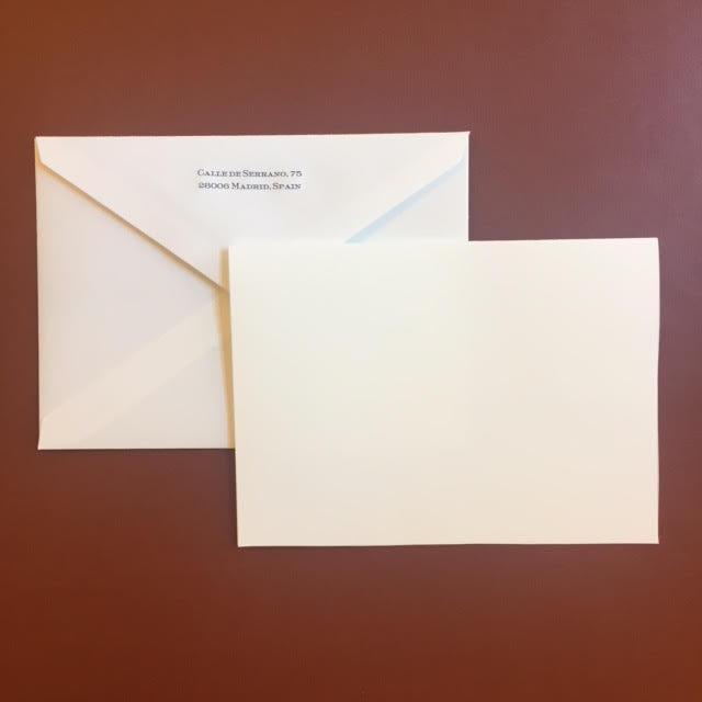 Bespoke Proof | Bahrain Embassy Stationery | Correspondence Sheet and Envelope | Gold Seal and Text in Two Locations - Text on Large Correspondence Sheets and Text on Envelope Set | Hand Engraved | Sterling and Burke Ltd-Custom Stationery-Sterling-and-Burke