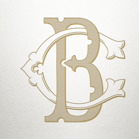 Custom C B Monogram Samples-Stationery-Sterling-and-Burke