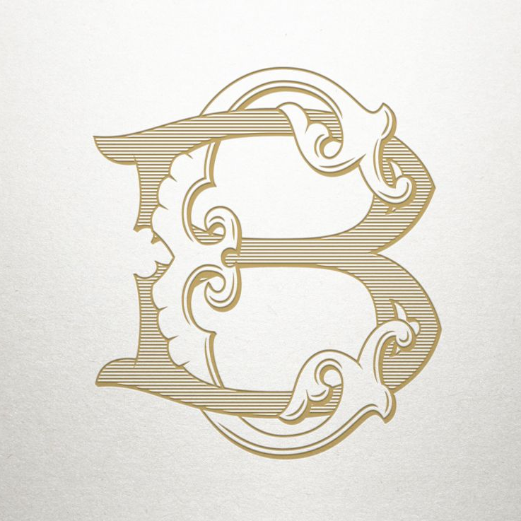 Custom C B Monogram Samples-Stationery-Sterling-and-Burke