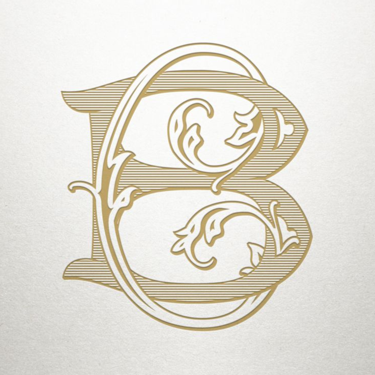 Bespoke Monogram Samples | Custom Victorian Monograms | Hand Engraved Stationery and Invitations | Elegant Monogram Examples-Stationery-Sterling-and-Burke