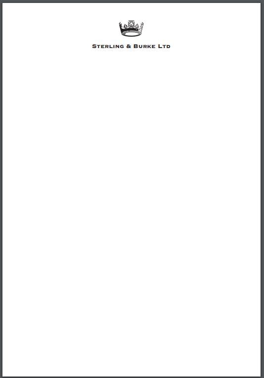Pricing / Deposit | Bespoke Stationery | Jotter Card | 5 by 3 | Pearl White and Ecru | Hand Engraved | 100% Cotton Paper by Sterling and Burke Ltd-Custom Stationery-Sterling-and-Burke