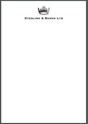 Pricing / Deposit | Bespoke Stationery | Small Correspondence Sheet / Informal Note Paper | Folded Once | 4 7/8 by 7 | Pearl White and Ecru | Hand Engraved | 100% Cotton Paper by Sterling and Burke Ltd-Custom Stationery-Sterling-and-Burke