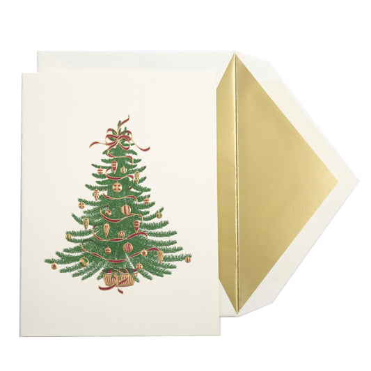 Christmas Tree Christmas Card Set-Stationery-Sterling-and-Burke