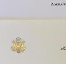 Bespoke Business Stationery | Gold Seal and Text | Monarch Sheet and Envelope Set | Hand Engraved | Sterling and Burke Ltd-Stationery-Sterling-and-Burke