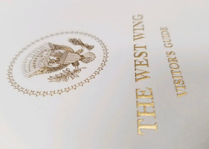 White House Stationery Samples | Hand Engraved | Foil Stamped | White House Visitors Guide Cover