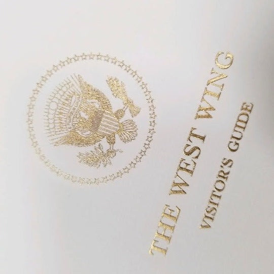 White House Stationery Samples | Hand Engraved | Foil Stamped | White House Visitors Guide Cover