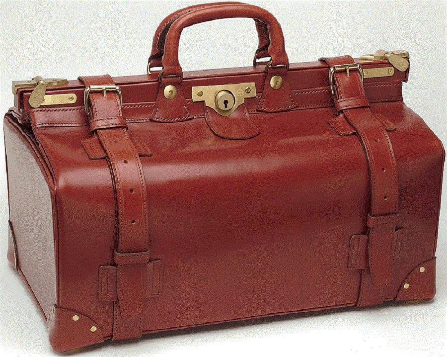 Classic Gladstone Bag | English Bridle Leather | Hand Stitched in England | Sterling and Burke-Top Frame-Sterling-and-Burke