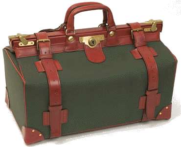 Classic Gladstone Bag | Kit Bag in English Bridle Leather | Hand Stitched in England | Deposit for Bespoke Production