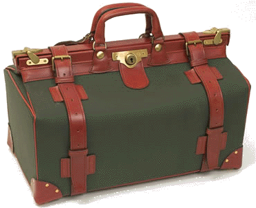 Luxury Bridle Leather Gladstone Bag 