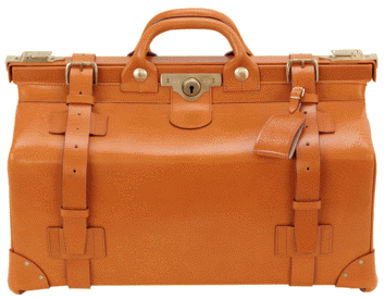 Classic Gladstone Bag Kit Bag in English Bridle Leather Hand Stitched in England Deposit for Bespoke Production