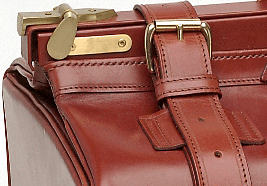 Classic Gladstone Bag | Kit Bag in English Bridle Leather | Hand Stitched in England | Deposit for Bespoke Production