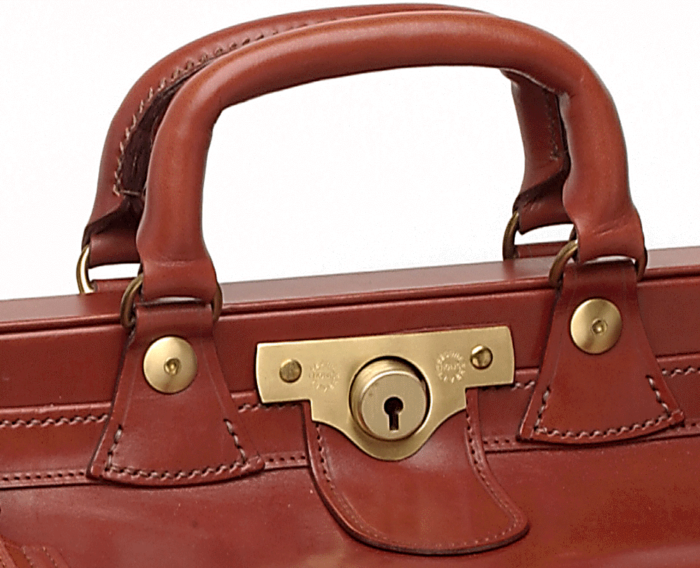 Classic Gladstone Bag | Kit Bag in English Bridle Leather | Hand Stitched in England | Deposit for Bespoke Production