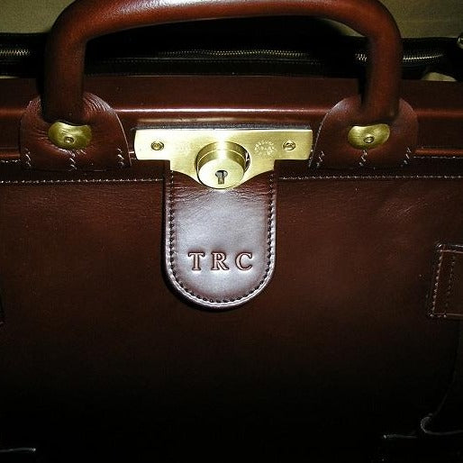 Classic Gladstone Bag | English Bridle Leather | Hand Stitched in England | Sterling and Burke-Top Frame-Sterling-and-Burke