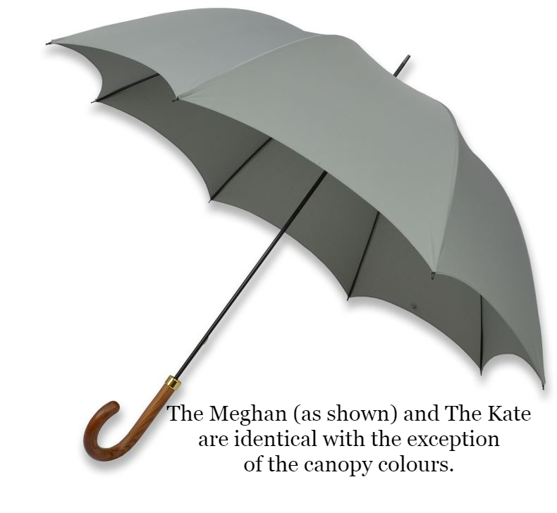 The Kate Umbrella | A Ladies Royal Umbrella | Kate Middleton's Ladies Umbrella | Black Canopy | Made in England | Sterling and Burke-Ladies Umbrella-Sterling-and-Burke