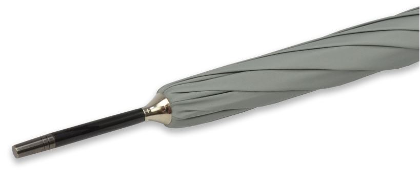 The Harry Umbrella | A Gentleman's Royal Umbrella | Malacca Handle Tube Umbrella used by Prince Harry | Matches with The Meghan Umbrella | Dark Grey Canopy | Made in England | Sterling and Burke-Gent's Umbrella-Sterling-and-Burke