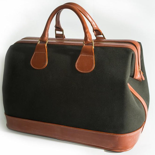 Custom Leather Weekender Duffel | Leather Duffle | Bridle Hide Holdall | Made in UK | Superior Quality | Wheels and Trolley | Hand Stitched | Sterling and Burke Ltd-Duffle-Sterling-and-Burke