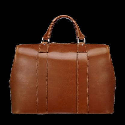 Custom Leather Weekender Duffel | Leather Duffle | Bridle Hide Holdall | Made in UK | Superior Quality | Wheels and Trolley | Hand Stitched | Sterling and Burke Ltd-Duffle-Sterling-and-Burke